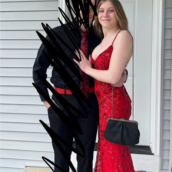 Lucy in the Sky | Dresses | Beautiful Red Dress With Sequins Wore Once For Prom And Cleaning Out Closet | Poshmark Lucy in the Sky | Dresses | Beautiful Red Dress With Sequins Wore Once For Prom And Cleaning Out Closet | Poshmark